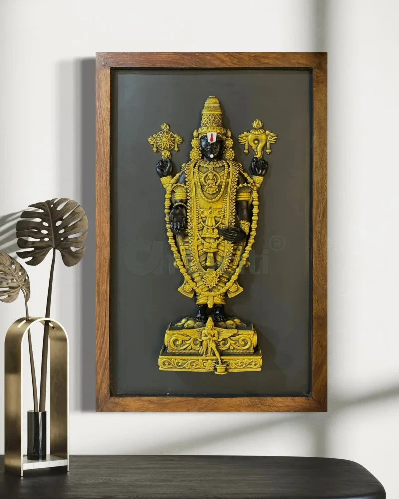 18X12 Inch Tirupati Balaji 3D Relief Mural Wall Hanging In Size 18X12 Inches(18x12 Inch Tirupati Balaji 3d Relief Mural Wall Hanging In Size 18x12 Inches) 4 18X12 Inch Tirupati Balaji 3D Relief Mural Wall Hanging In Size 18X12 Inches(18x12 Inch Tirupati Balaji 3d Relief Mural Wall Hanging In Size 18x12 Inches) - Image 2