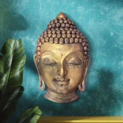 2.5 Feet Buddha Face Wall Hanging(Large Size Buddha Face Wall Hanging) -Artociti Sale Store 2 5 feet buddha face wall hanging decor 767