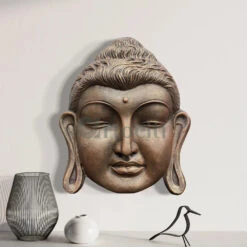 2 Feet Buddha Face Wall Hanging(2 Feet Buddha Face Wall Hanging) 33 2 Feet Buddha Face Wall Hanging(2 Feet Buddha Face Wall Hanging) -Artociti Sale Store 2 feet buddha face wall hanging decor 312