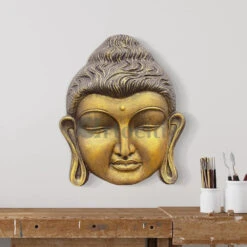 2 Feet Buddha Face Wall Hanging(2 Feet Buddha Face Wall Hanging)