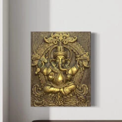 20x16 Inches Lord Ganesha 3D Wall Hanging Relief Mural(Ganesha 3d Wall Hanging Relief Mural) -Artociti Sale Store 20x16 inches lord ganesha 3d wall hanging relief mural decor 228