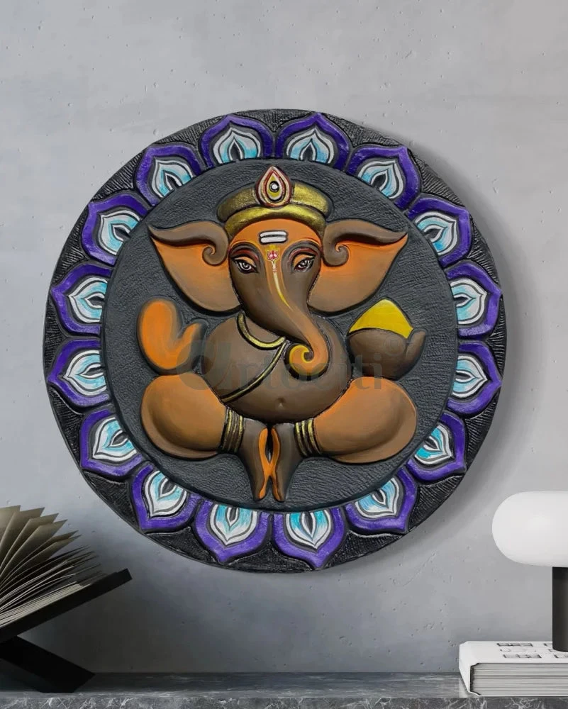 21x21 Inches Round Lord Ganesha 3D Wall Hanging(Lord Ganesha 3d Wall Hanging Ganesh 3d Wall Art Vigneshwara Wall Hanging For Home Indian God Wall Hanging Ready To Hang) 16 21x21 Inches Round Lord Ganesha 3D Wall Hanging(Lord Ganesha 3d Wall Hanging Ganesh 3d Wall Art Vigneshwara Wall Hanging For Home Indian God Wall Hanging Ready To Hang) - Image 14