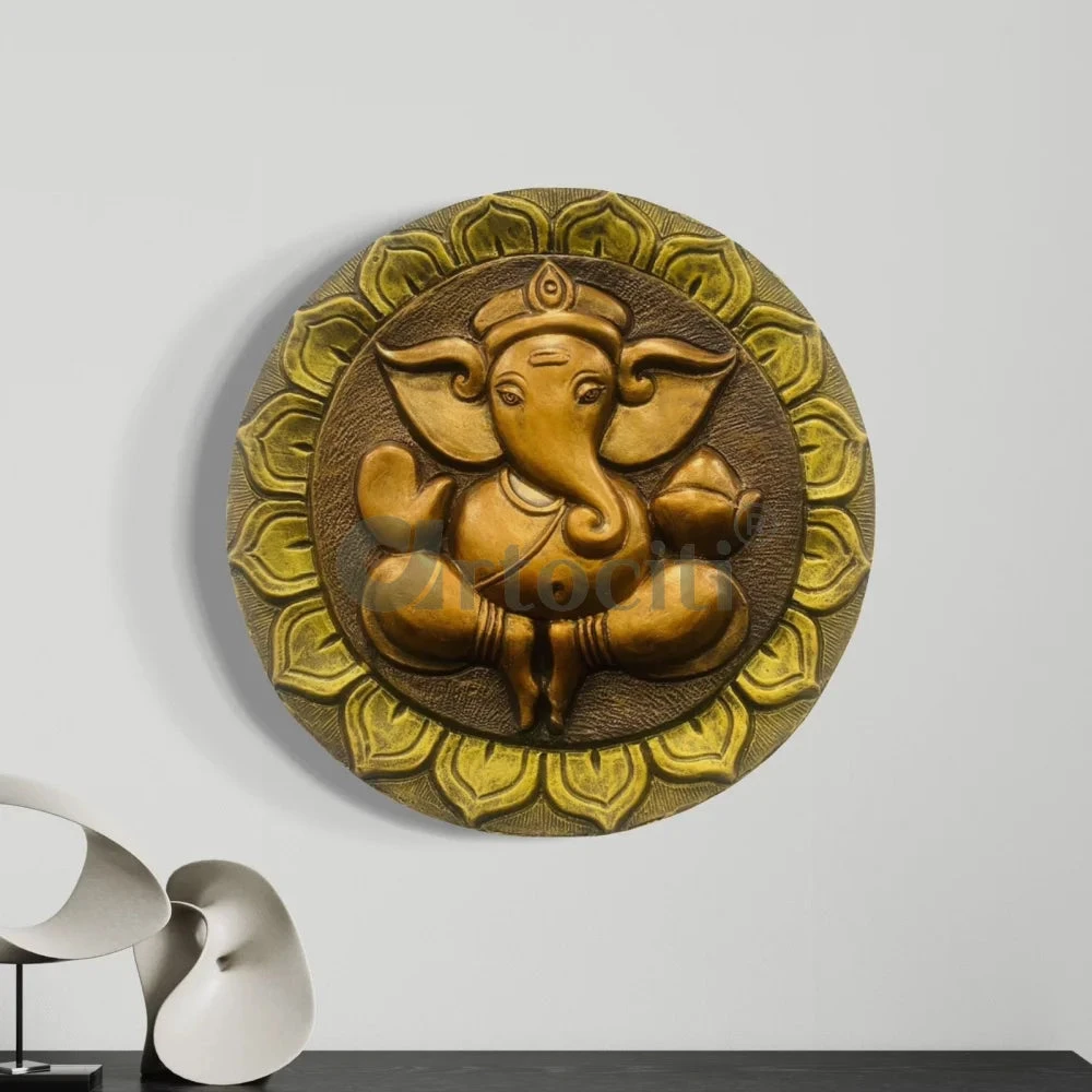 21x21 Inches Round Lord Ganesha 3D Wall Hanging(Lord Ganesha 3d Wall Hanging Ganesh 3d Wall Art Vigneshwara Wall Hanging For Home Indian God Wall Hanging Ready To Hang) 3 21x21 Inches Round Lord Ganesha 3D Wall Hanging(Lord Ganesha 3d Wall Hanging Ganesh 3d Wall Art Vigneshwara Wall Hanging For Home Indian God Wall Hanging Ready To Hang)