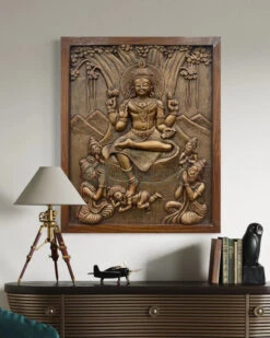 24x20 Inches Dakshinamurthy 3D Relief Mural(24x20 Inches Dakshinamurthy 3d Relief Mural Divine Enlightenment) -Artociti Sale Store 24x20 inches dakshinamurthy 3d relief mural 215