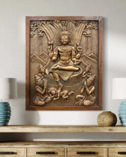 24x20 Inches Dakshinamurthy 3D Relief Mural(24x20 Inches Dakshinamurthy 3d Relief Mural Divine Enlightenment) -Artociti Sale Store 24x20 inches dakshinamurthy 3d relief mural 259