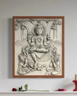 24x20 Inches Dakshinamurthy 3D Relief Mural(24x20 Inches Dakshinamurthy 3d Relief Mural Divine Enlightenment) -Artociti Sale Store 24x20 inches dakshinamurthy 3d relief mural 686