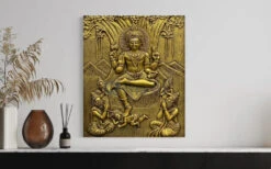 24x20 Inches Dakshinamurthy 3D Relief Mural(24x20 Inches Dakshinamurthy 3d Relief Mural Divine Enlightenment) -Artociti Sale Store 24x20 inches dakshinamurthy 3d relief mural 703