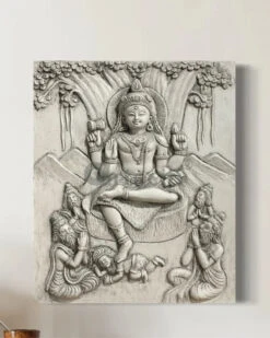 24x20 Inches Dakshinamurthy 3D Relief Mural(24x20 Inches Dakshinamurthy 3d Relief Mural Divine Enlightenment) -Artociti Sale Store 24x20 inches dakshinamurthy 3d relief mural 793