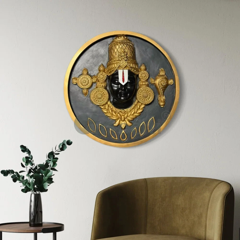 24X24 Inch Tirupati Balaji 3D Relief Mural With LED Wall Hanging Spiritual Wall Art(24x24 Inch Tirupati Balaji 3d Relief Mural Wall Hanging Spiritual Wall Art) 5 24X24 Inch Tirupati Balaji 3D Relief Mural With LED Wall Hanging Spiritual Wall Art(24x24 Inch Tirupati Balaji 3d Relief Mural Wall Hanging Spiritual Wall Art) - Image 3