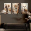 3-Piece Elephant, Deer, And Tiger Jungle Canvas Set(Wildlife Majesty 3 Piece Elephant Deer And Tiger Jungle Canvas Set) 1 3-Piece Elephant, Deer, And Tiger Jungle Canvas Set(Wildlife Majesty 3 Piece Elephant Deer And Tiger Jungle Canvas Set) -Artociti Sale Store 3 piece elephant deer and tiger jungle canvas set 24x16 inches book 972