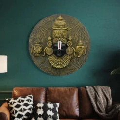 31X31 Inch Tirupati Balaji 3D Relief Mural Wall Hanging Spiritual Wall Art(31x31 Inchtirupati Balaji 3d Relief Mural Wall Hanging Spiritual Wall Art Unique Wall Decor Ready To Hang) 14 31X31 Inch Tirupati Balaji 3D Relief Mural Wall Hanging Spiritual Wall Art(31x31 Inchtirupati Balaji 3d Relief Mural Wall Hanging Spiritual Wall Art Unique Wall Decor Ready To Hang) -Artociti Sale Store 31x31 inch tirupati balaji 3d relief mural wall hanging spiritual art 222