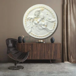 31x31 Inches Round Radha Krishna 3D Relief Mural Wall Art(30x30 Inches Round Radha Krishna Relief Mural Wall Hanging 3d Relief Wall Art) 30 31x31 Inches Round Radha Krishna 3D Relief Mural Wall Art(30x30 Inches Round Radha Krishna Relief Mural Wall Hanging 3d Relief Wall Art) -Artociti Sale Store 31x31 inches round radha krishna 3d relief mural wall art 293