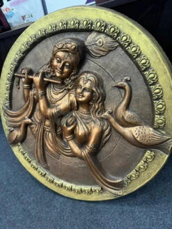 31x31 Inches Round Radha Krishna 3D Relief Mural Wall Art(30x30 Inches Round Radha Krishna Relief Mural Wall Hanging 3d Relief Wall Art) 25 31x31 Inches Round Radha Krishna 3D Relief Mural Wall Art(30x30 Inches Round Radha Krishna Relief Mural Wall Hanging 3d Relief Wall Art) -Artociti Sale Store 31x31 inches round radha krishna 3d relief mural wall art 733