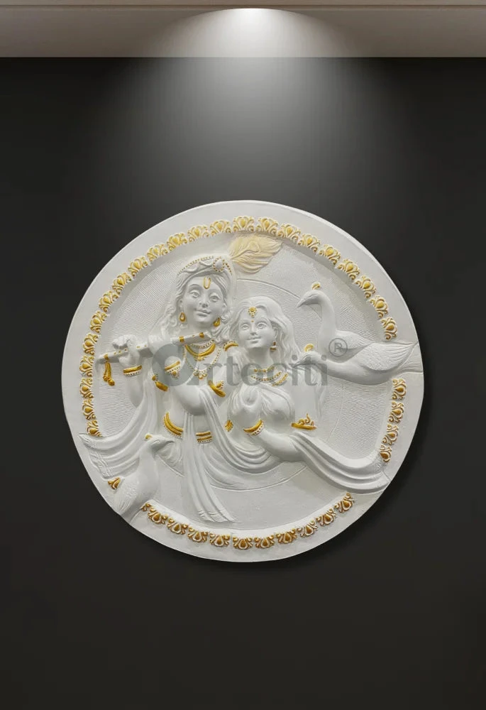 31x31 Inches Round Radha Krishna 3D Relief Mural Wall Art(30x30 Inches Round Radha Krishna Relief Mural Wall Hanging 3d Relief Wall Art) 17 31x31 Inches Round Radha Krishna 3D Relief Mural Wall Art(30x30 Inches Round Radha Krishna Relief Mural Wall Hanging 3d Relief Wall Art) - Image 15