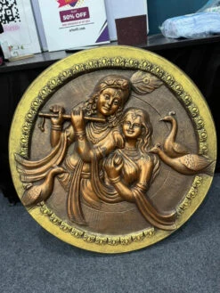 31x31 Inches Round Radha Krishna 3D Relief Mural Wall Art(30x30 Inches Round Radha Krishna Relief Mural Wall Hanging 3d Relief Wall Art) 27 31x31 Inches Round Radha Krishna 3D Relief Mural Wall Art(30x30 Inches Round Radha Krishna Relief Mural Wall Hanging 3d Relief Wall Art) -Artociti Sale Store 31x31 inches round radha krishna 3d relief mural wall art 966