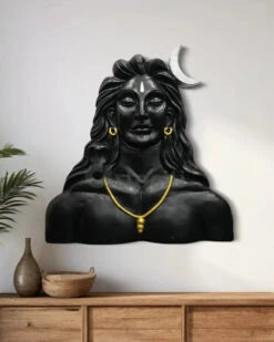 33X30 Inch Adiyogi (Lord Shiva) 3D Relief Mural Wall Art | Ready To Hang(4 Feet Large Size Adiyogi Lord Shiva 3d Relief Mural Wall Art Ready To Hang Copy)