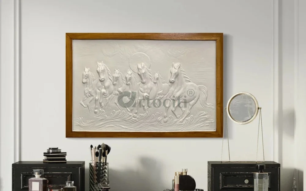 3X2 Feet 7 Horse 3D Relief Mural Wall Art(3x2 Feet 7 Horse 3d Relief Mural Wall Art Ready To Hang) 18 3X2 Feet 7 Horse 3D Relief Mural Wall Art(3x2 Feet 7 Horse 3d Relief Mural Wall Art Ready To Hang) - Image 16