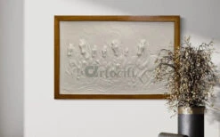 3X2 Feet 7 Horse 3D Relief Mural Wall Art(3x2 Feet 7 Horse 3d Relief Mural Wall Art Ready To Hang) 36 3X2 Feet 7 Horse 3D Relief Mural Wall Art(3x2 Feet 7 Horse 3d Relief Mural Wall Art Ready To Hang) -Artociti Sale Store 3x2 feet 7 horse 3d relief mural wall art white framed 886