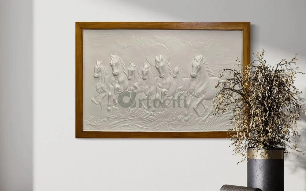 3X2 Feet 7 Horse 3D Relief Mural Wall Art(3x2 Feet 7 Horse 3d Relief Mural Wall Art Ready To Hang) 17 3X2 Feet 7 Horse 3D Relief Mural Wall Art(3x2 Feet 7 Horse 3d Relief Mural Wall Art Ready To Hang) - Image 15