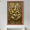3x2 Feet Dancing Ganesha 3D Relief Mural Wall Art(Lord Ganesha Relief Mural 02) -Artociti Sale Store 3x2 feet dancing ganesha 3d relief mural wall art decor 105