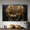 3X2 Feet Kamdhenu The Sacred Cow 3d Relief Mural(3x2 Feet Kamdhenu The Sacred Cow 3d Relief Mural) -Artociti Sale Store 3x2 feet kamdhenu the sacred cow 3d relief mural 702