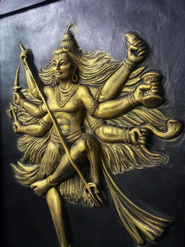 3X2 Feet Lord Shiva (Mahakaal) 3D Relief Mural Wall Sculpture(Lord Shiva Mahakaal 3d Relief Mural Wall Sculpture Relief Mural Wall Art Ready To Hang) 5 3X2 Feet Lord Shiva (Mahakaal) 3D Relief Mural Wall Sculpture(Lord Shiva Mahakaal 3d Relief Mural Wall Sculpture Relief Mural Wall Art Ready To Hang) - Image 3
