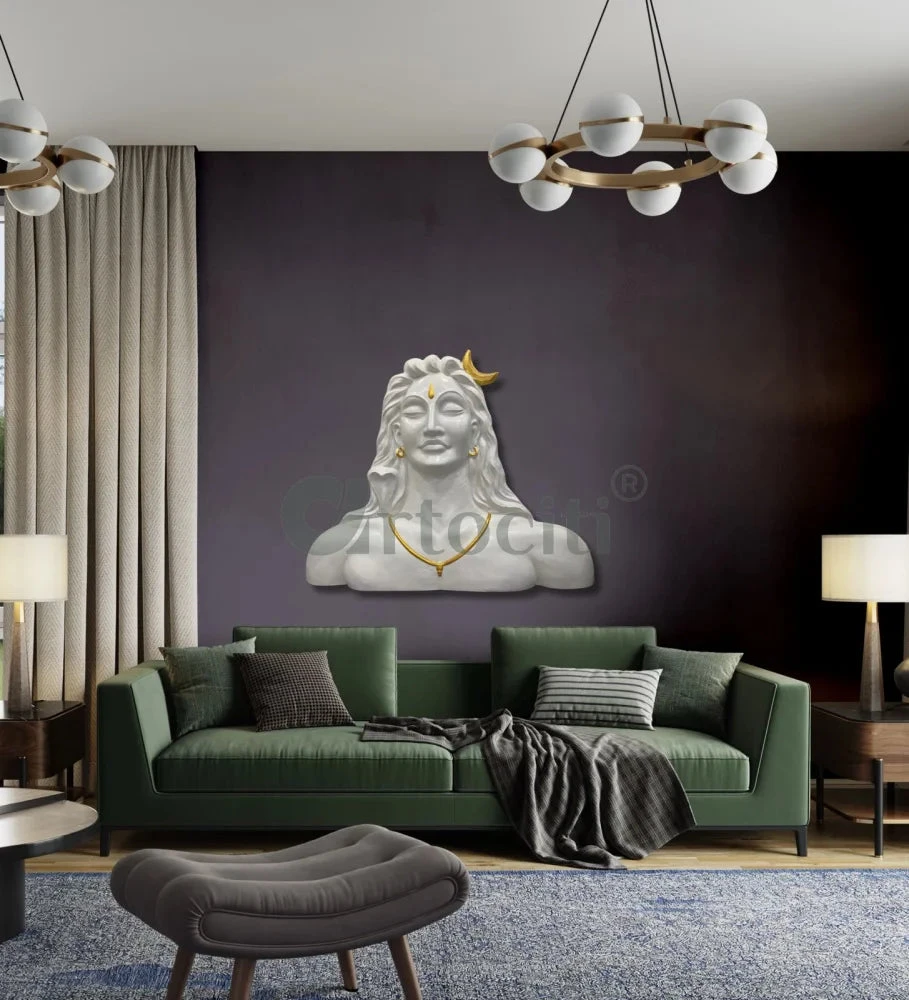 4 Feet Adiyogi (Lord Shiva) 3D Relief Mural Wall Art(4 Feet Large Size Adiyogi Lord Shiva 3d Relief Mural Wall Art Ready To Hang) 10 4 Feet Adiyogi (Lord Shiva) 3D Relief Mural Wall Art(4 Feet Large Size Adiyogi Lord Shiva 3d Relief Mural Wall Art Ready To Hang) - Image 8