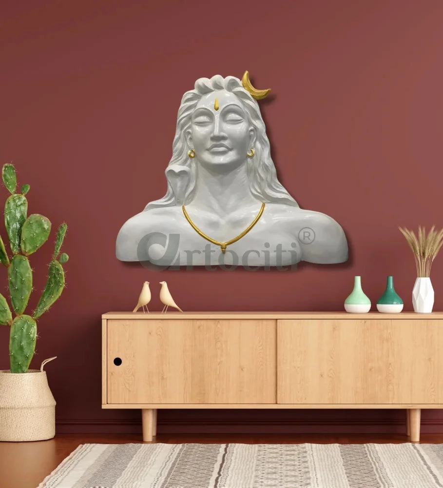 4 Feet Adiyogi (Lord Shiva) 3D Relief Mural Wall Art(4 Feet Large Size Adiyogi Lord Shiva 3d Relief Mural Wall Art Ready To Hang) 8 4 Feet Adiyogi (Lord Shiva) 3D Relief Mural Wall Art(4 Feet Large Size Adiyogi Lord Shiva 3d Relief Mural Wall Art Ready To Hang) - Image 6