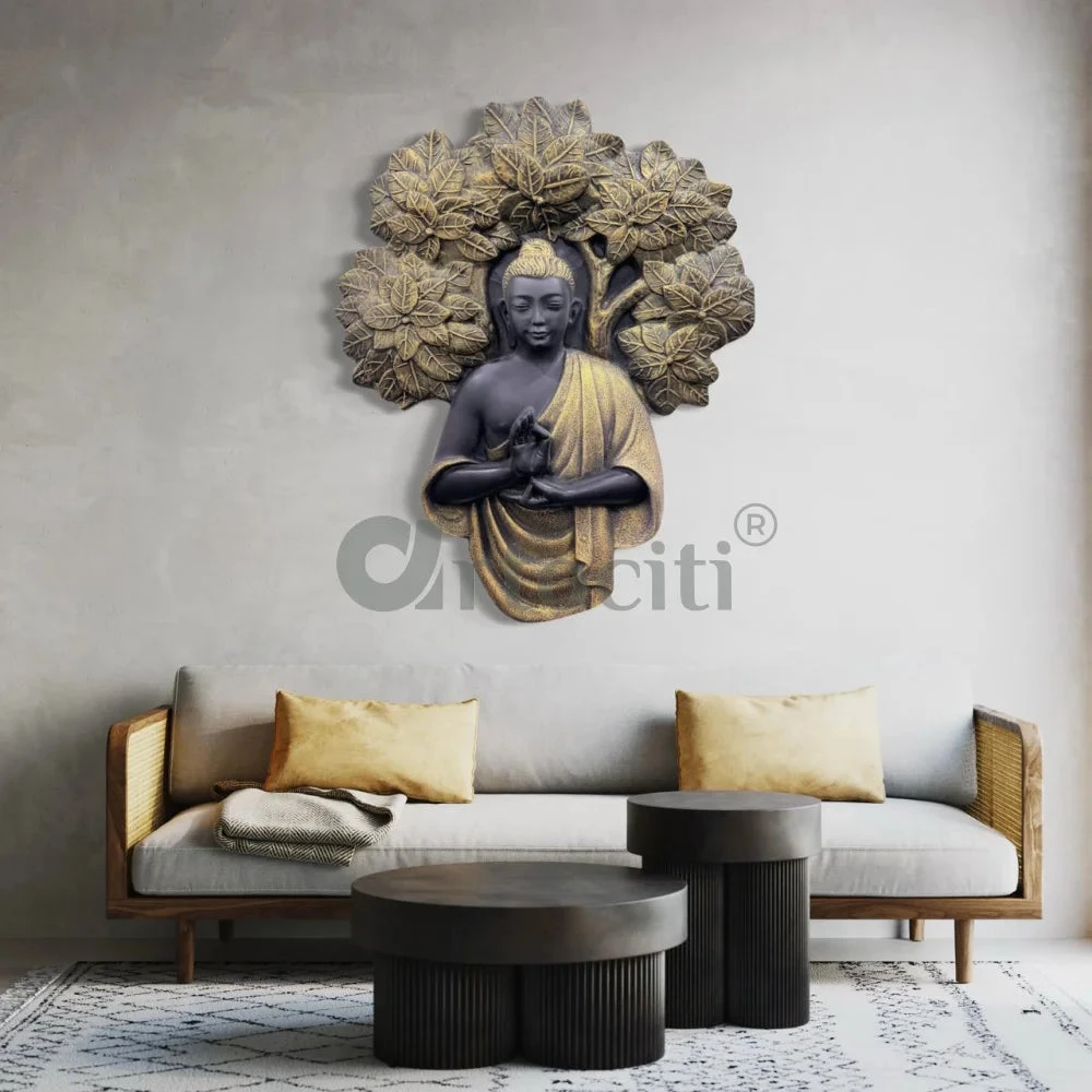 45X36 Inch Blessing Buddha Under Tree 3D Relief Mural Wall Art(45x36 Inch Blessing Buddha Under Tree 3d Relief Mural Wall Art Enlightenment Embodied) 6 45X36 Inch Blessing Buddha Under Tree 3D Relief Mural Wall Art(45x36 Inch Blessing Buddha Under Tree 3d Relief Mural Wall Art Enlightenment Embodied) - Image 4