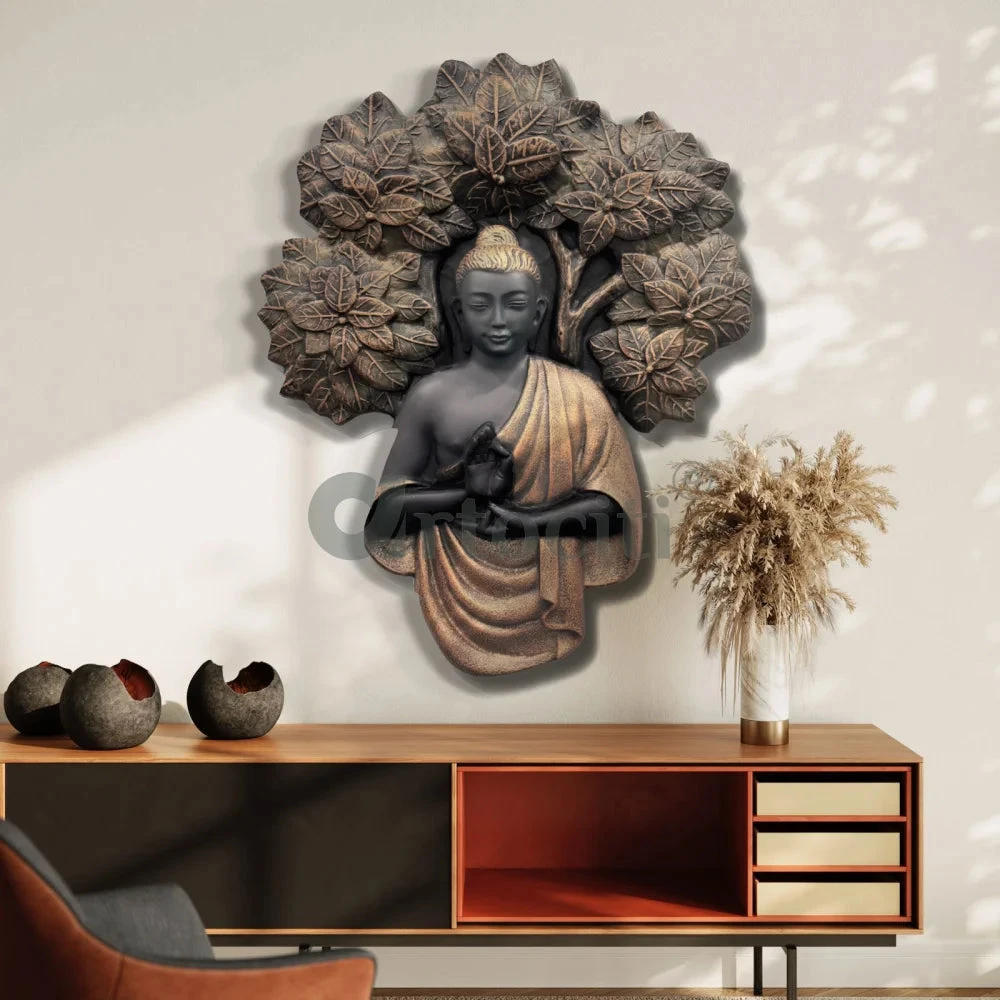 45X36 Inch Blessing Buddha Under Tree 3D Relief Mural Wall Art(45x36 Inch Blessing Buddha Under Tree 3d Relief Mural Wall Art Enlightenment Embodied) 7 45X36 Inch Blessing Buddha Under Tree 3D Relief Mural Wall Art(45x36 Inch Blessing Buddha Under Tree 3d Relief Mural Wall Art Enlightenment Embodied) - Image 5