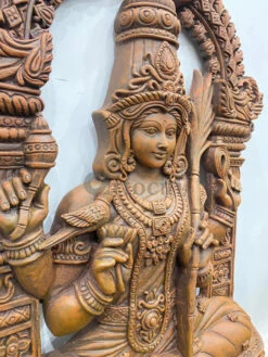 4X2.5 Feet Goddess Kamakshi Devi 3D Relief Mural Wall Art | Unframed Masterpiece In Elegant Finishes(Goddess Kamakshi Devi 3d Relief Mural Wall Art Unframed Masterpiece In Elegant Finishes) -Artociti Sale Store 4x2 5 feet goddess kamakshi devi 3d relief mural wall art unframed masterpiece in elegant finishes 380