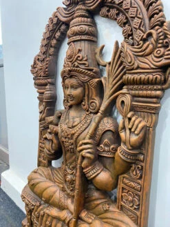 4X2.5 Feet Goddess Kamakshi Devi 3D Relief Mural Wall Art | Unframed Masterpiece In Elegant Finishes(Goddess Kamakshi Devi 3d Relief Mural Wall Art Unframed Masterpiece In Elegant Finishes) -Artociti Sale Store 4x2 5 feet goddess kamakshi devi 3d relief mural wall art unframed masterpiece in elegant finishes 562