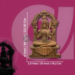 4X2.5 Feet Goddess Kamakshi Devi 3D Relief Mural Wall Art | Unframed Masterpiece In Elegant Finishes(Goddess Kamakshi Devi 3d Relief Mural Wall Art Unframed Masterpiece In Elegant Finishes) -Artociti Sale Store 4x2 5 feet goddess kamakshi devi 3d relief mural wall art unframed masterpiece in elegant finishes 804