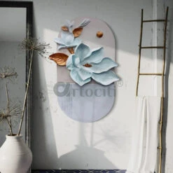 4X2.7 Feet Floral Relief Mural Wall Art | 3D Flower Design | Abstract Relief Mural | Ready To Hang(4x2 7 Feet Floral Relief Mural Wall Art 3d Flower Design Abstract Relief Mural Ready To Hang) -Artociti Sale Store 4x2 7 feet floral relief mural wall art 3d flower design abstract ready to hang 194