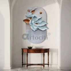 4X2.7 Feet Floral Relief Mural Wall Art | 3D Flower Design | Abstract Relief Mural | Ready To Hang(4x2 7 Feet Floral Relief Mural Wall Art 3d Flower Design Abstract Relief Mural Ready To Hang) -Artociti Sale Store 4x2 7 feet floral relief mural wall art 3d flower design abstract ready to hang 850