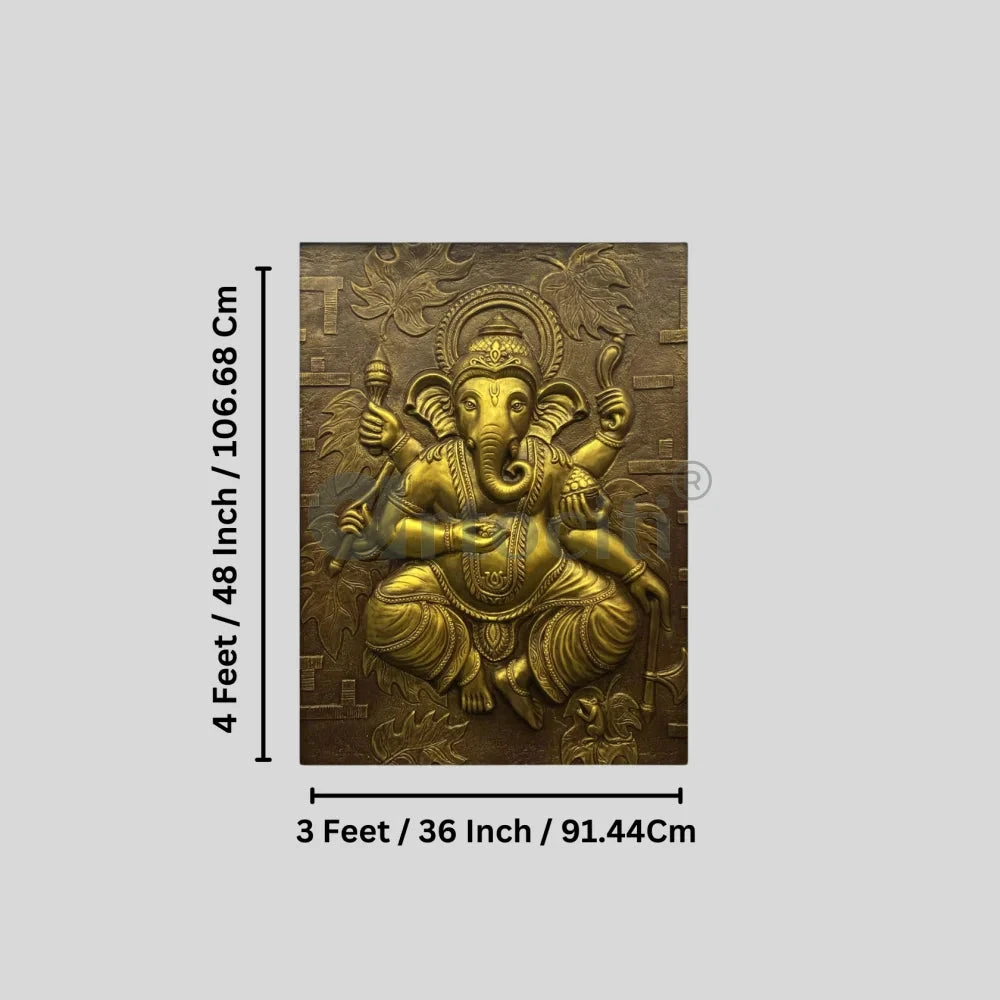 4x3 Feet Dancing Ganesha 3D Relief Mural Wall Art(Large Size Lord Ganesha 3d Wallart Relief Mural) 21 4x3 Feet Dancing Ganesha 3D Relief Mural Wall Art(Large Size Lord Ganesha 3d Wallart Relief Mural) - Image 19