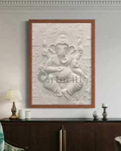 4x3 Feet Dancing Ganesha 3D Relief Mural Wall Art(Large Size Lord Ganesha 3d Wallart Relief Mural) 33 4x3 Feet Dancing Ganesha 3D Relief Mural Wall Art(Large Size Lord Ganesha 3d Wallart Relief Mural) -Artociti Sale Store 4x3 feet dancing ganesha 3d relief mural wall art decor 462