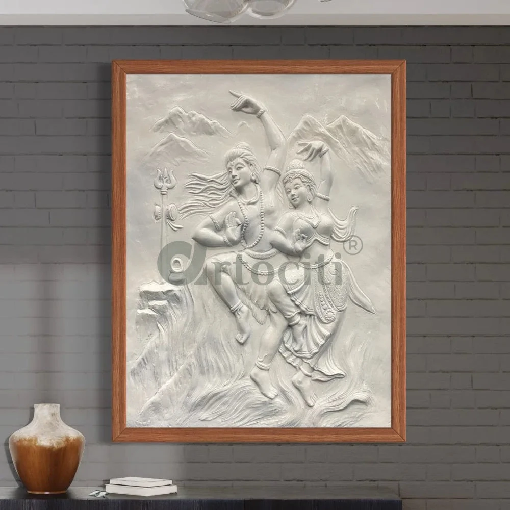 4x3 Feet Shiva Parvati 3D Relief Mural Wall Art(4x3 Feet Shiv Parvati 3d Relief Mural Wall Art Dancing God Dancing Shiv Ji And Parvati) 20 4x3 Feet Shiva Parvati 3D Relief Mural Wall Art(4x3 Feet Shiv Parvati 3d Relief Mural Wall Art Dancing God Dancing Shiv Ji And Parvati) - Image 18