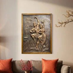 4x3 Feet Shiva Parvati 3D Relief Mural Wall Art(4x3 Feet Shiv Parvati 3d Relief Mural Wall Art Dancing God Dancing Shiv Ji And Parvati) 25 4x3 Feet Shiva Parvati 3D Relief Mural Wall Art(4x3 Feet Shiv Parvati 3d Relief Mural Wall Art Dancing God Dancing Shiv Ji And Parvati) -Artociti Sale Store 4x3 feet shiva parvati 3d relief mural wall art 271