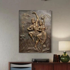 4x3 Feet Shiva Parvati 3D Relief Mural Wall Art(4x3 Feet Shiv Parvati 3d Relief Mural Wall Art Dancing God Dancing Shiv Ji And Parvati) 28 4x3 Feet Shiva Parvati 3D Relief Mural Wall Art(4x3 Feet Shiv Parvati 3d Relief Mural Wall Art Dancing God Dancing Shiv Ji And Parvati) -Artociti Sale Store 4x3 feet shiva parvati 3d relief mural wall art 346
