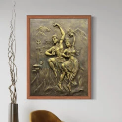 4x3 Feet Shiva Parvati 3D Relief Mural Wall Art(4x3 Feet Shiv Parvati 3d Relief Mural Wall Art Dancing God Dancing Shiv Ji And Parvati) 32 4x3 Feet Shiva Parvati 3D Relief Mural Wall Art(4x3 Feet Shiv Parvati 3d Relief Mural Wall Art Dancing God Dancing Shiv Ji And Parvati) -Artociti Sale Store 4x3 feet shiva parvati 3d relief mural wall art 472
