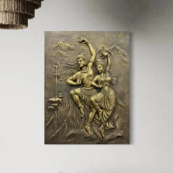 4x3 Feet Shiva Parvati 3D Relief Mural Wall Art(4x3 Feet Shiv Parvati 3d Relief Mural Wall Art Dancing God Dancing Shiv Ji And Parvati) 37 4x3 Feet Shiva Parvati 3D Relief Mural Wall Art(4x3 Feet Shiv Parvati 3d Relief Mural Wall Art Dancing God Dancing Shiv Ji And Parvati) -Artociti Sale Store 4x3 feet shiva parvati 3d relief mural wall art 692