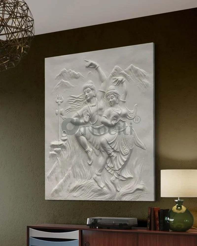 4x3 Feet Shiva Parvati 3D Relief Mural Wall Art(4x3 Feet Shiv Parvati 3d Relief Mural Wall Art Dancing God Dancing Shiv Ji And Parvati) 22 4x3 Feet Shiva Parvati 3D Relief Mural Wall Art(4x3 Feet Shiv Parvati 3d Relief Mural Wall Art Dancing God Dancing Shiv Ji And Parvati) - Image 20
