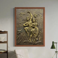 4x3 Feet Shiva Parvati 3D Relief Mural Wall Art(4x3 Feet Shiv Parvati 3d Relief Mural Wall Art Dancing God Dancing Shiv Ji And Parvati) 34 4x3 Feet Shiva Parvati 3D Relief Mural Wall Art(4x3 Feet Shiv Parvati 3d Relief Mural Wall Art Dancing God Dancing Shiv Ji And Parvati) -Artociti Sale Store 4x3 feet shiva parvati 3d relief mural wall art 900