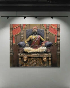 5.2X4.5 Feet Chattrapati Shivaji Maharaj 3D Relief Mural Wall Art(5 2x4 5 Feet Chhatrapati Shivaji Maharaj 3d Relief Mural Wall Art) -Artociti Sale Store 5 2x4 feet chattrapati shivaji maharaj 3d relief mural wall art 200