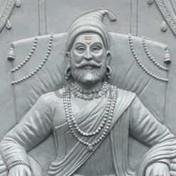 5.2X4.5 Feet Chattrapati Shivaji Maharaj 3D Relief Mural Wall Art(5 2x4 5 Feet Chhatrapati Shivaji Maharaj 3d Relief Mural Wall Art) -Artociti Sale Store 5 2x4 feet chattrapati shivaji maharaj 3d relief mural wall art 214