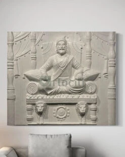 5.2X4.5 Feet Chattrapati Shivaji Maharaj 3D Relief Mural Wall Art(5 2x4 5 Feet Chhatrapati Shivaji Maharaj 3d Relief Mural Wall Art) -Artociti Sale Store 5 2x4 feet chattrapati shivaji maharaj 3d relief mural wall art 312