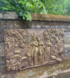 5x3 Feet Radha Krishna 3D Elevation Sculpture Relief Mural Wall Art(Large Size 5x3 Feet Radha Krishna 3d Elevation Sculpture Relief Mural Wall Art) -Artociti Sale Store 5x3 feet radha krishna 3d elevation sculpture relief mural wall art 215