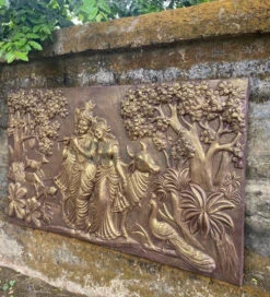 5x3 Feet Radha Krishna 3D Elevation Sculpture Relief Mural Wall Art(Large Size 5x3 Feet Radha Krishna 3d Elevation Sculpture Relief Mural Wall Art) -Artociti Sale Store 5x3 feet radha krishna 3d elevation sculpture relief mural wall art 651