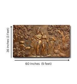 5x3 Feet Radha Krishna 3D Elevation Sculpture Relief Mural Wall Art(Large Size 5x3 Feet Radha Krishna 3d Elevation Sculpture Relief Mural Wall Art) -Artociti Sale Store 5x3 feet radha krishna 3d elevation sculpture relief mural wall art 912